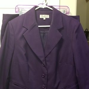 Purple Emily skirt suit size 16W